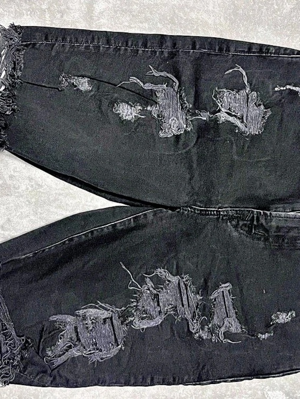 Men’s American Eagle Distressed Jeans Shorts Black Waist 30